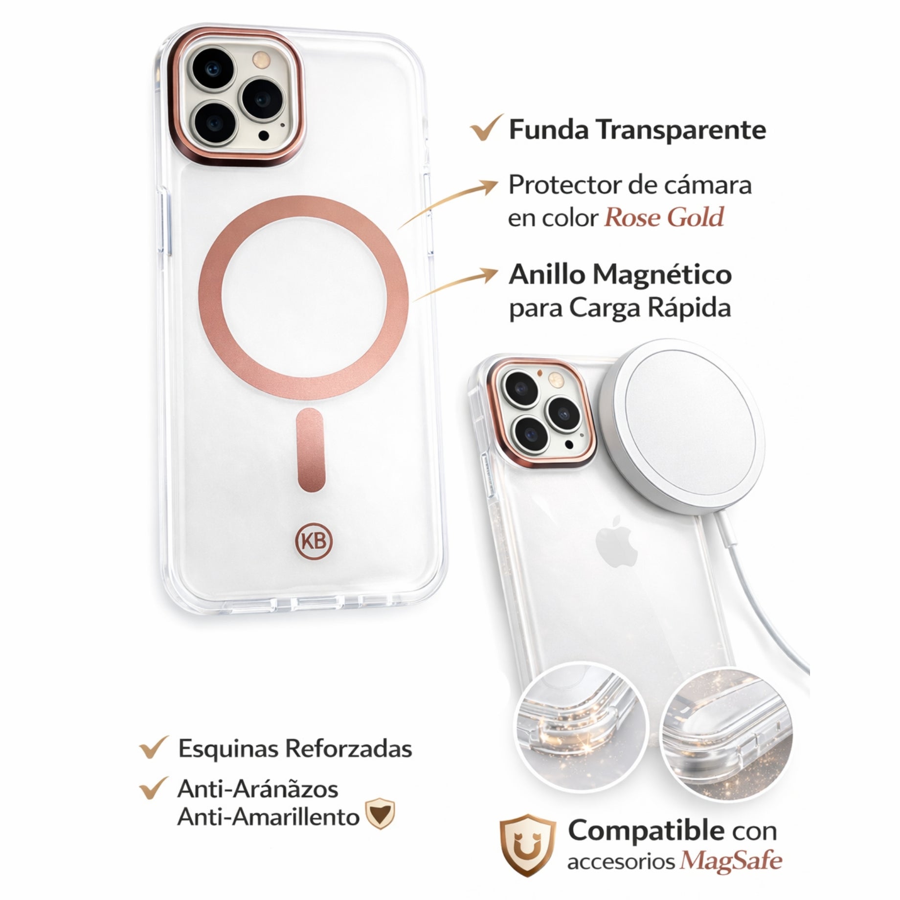 Protector para iPhone 13/14 RAINBOW Transparente