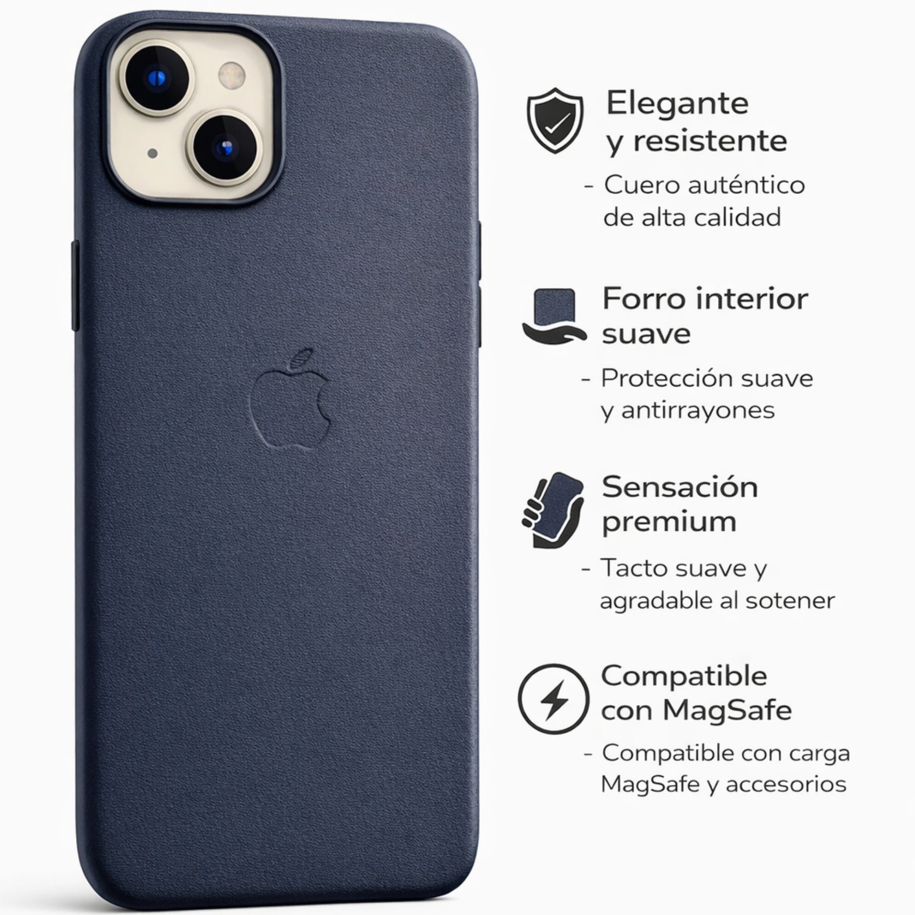 Protector iPhone 13/14 Magsafe Piel