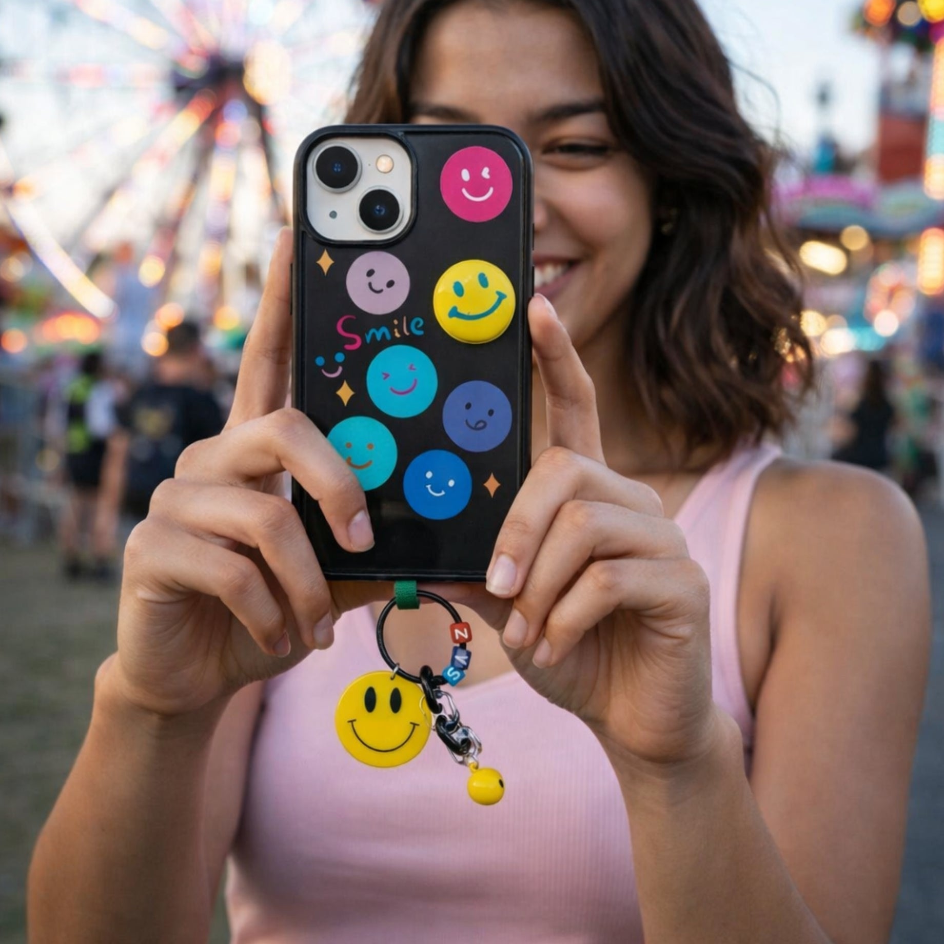 Protector iPhone 13/14 Diseño Smile