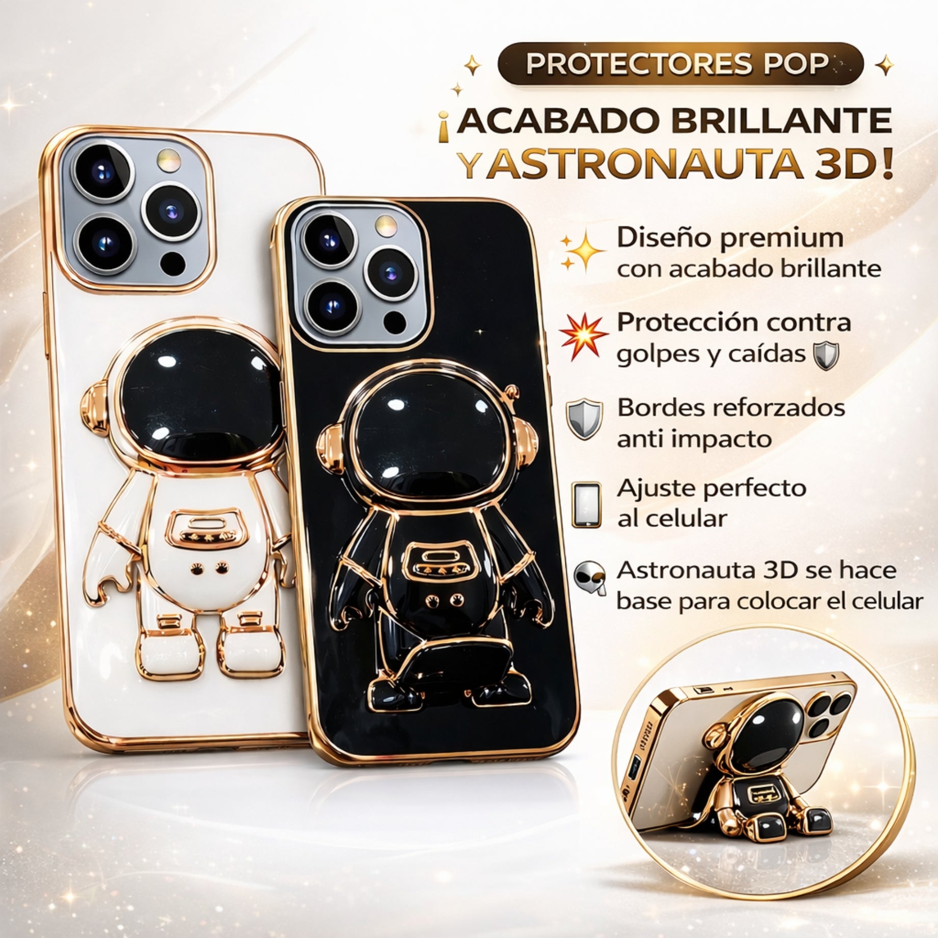 Protector iPhone 13 Pro Max Diseño Astronauta
