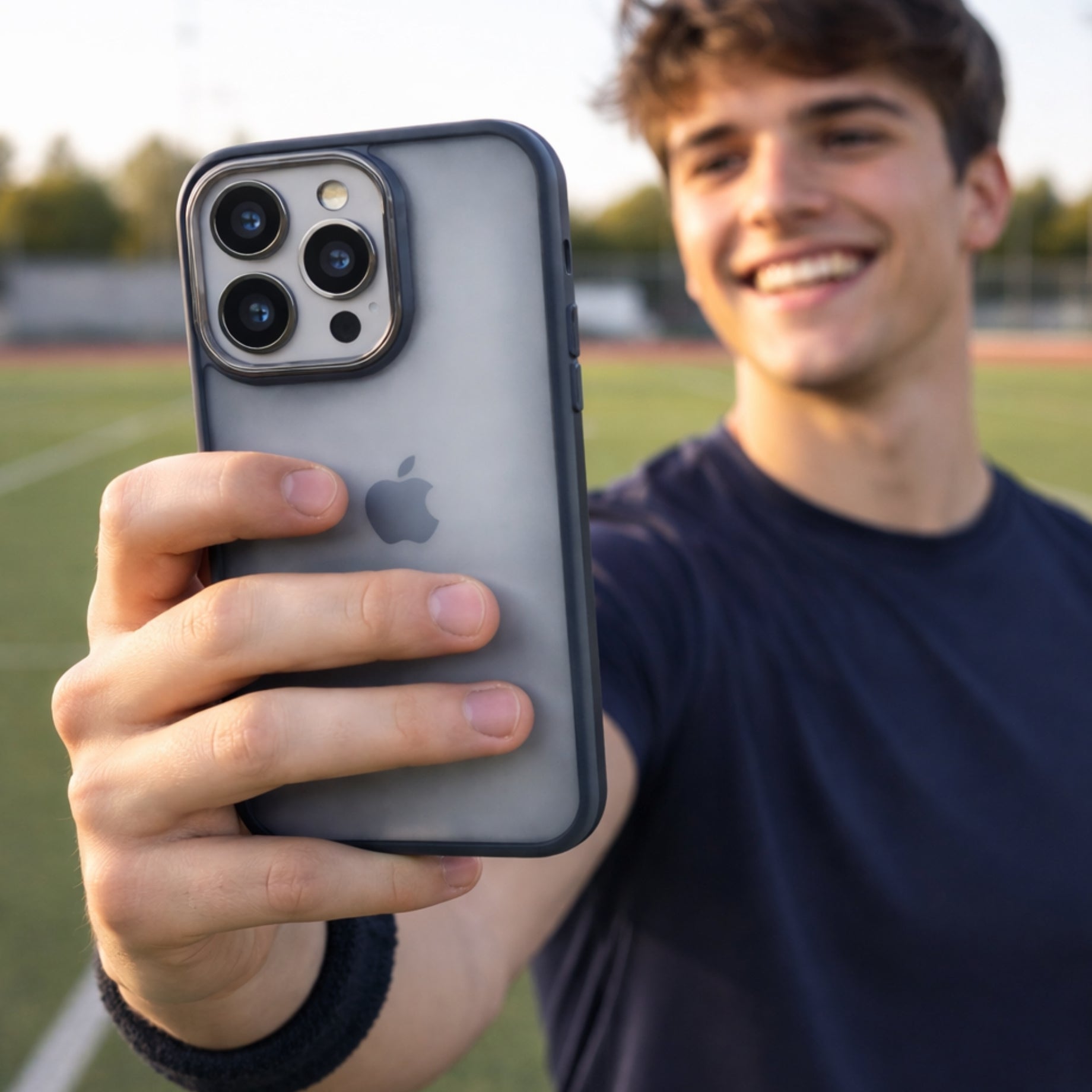 Protector iPhone 13 Pro Sencillo Negro