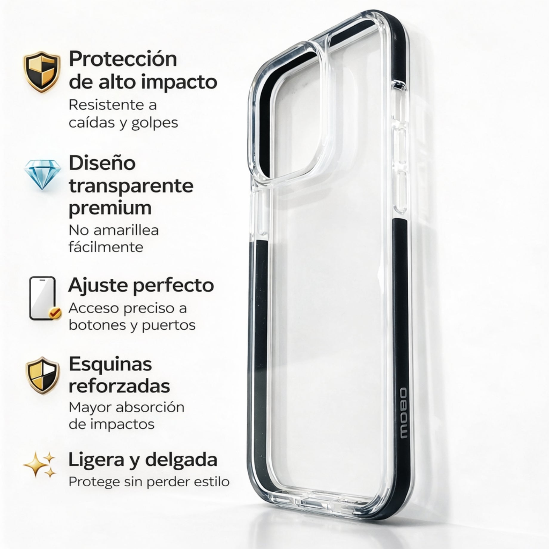 Protector iPhone 13 Pro SHARP Transparente