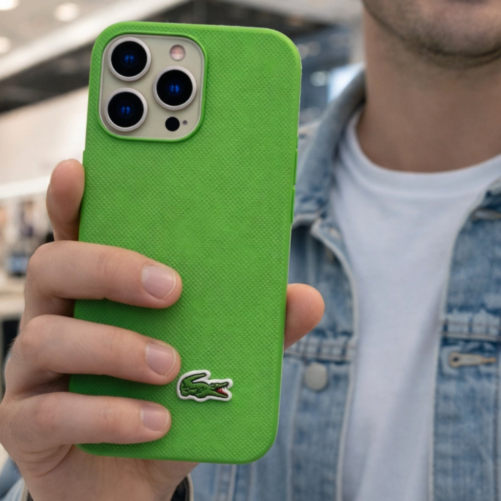 Protector iPhone 14 Pro Max LACOSTE Iconic Verde