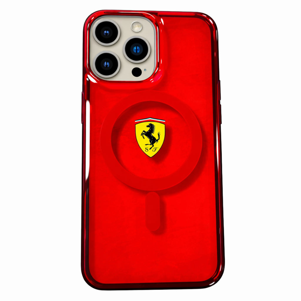 Protector iPhone 14 Pro Max FERRARI Translucent Magsafe
