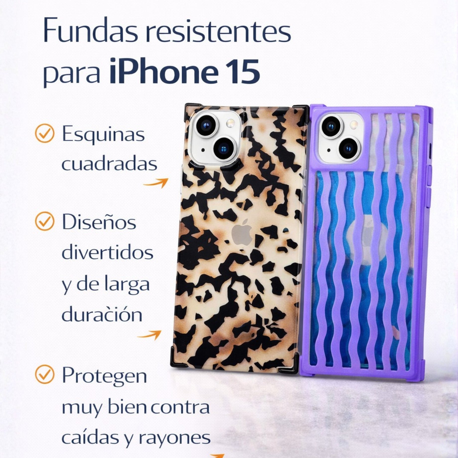 Protectores iPhone 15 RAINBOW Diseños