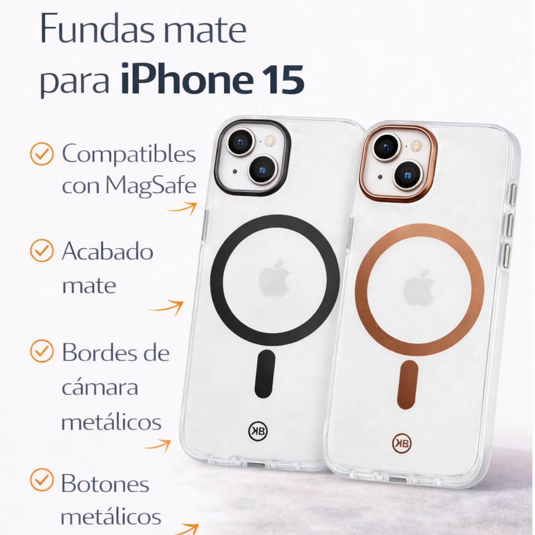Protectores iPhone 15 RAINBOW Transparente