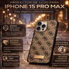 Protector iPhone 15 Pro Max GUESS Metal Magsafe Cafe