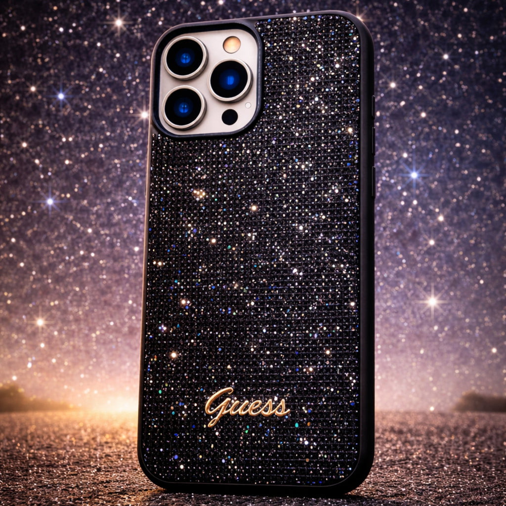 Protector iPhone 15 Pro Max GUESS Disco Script