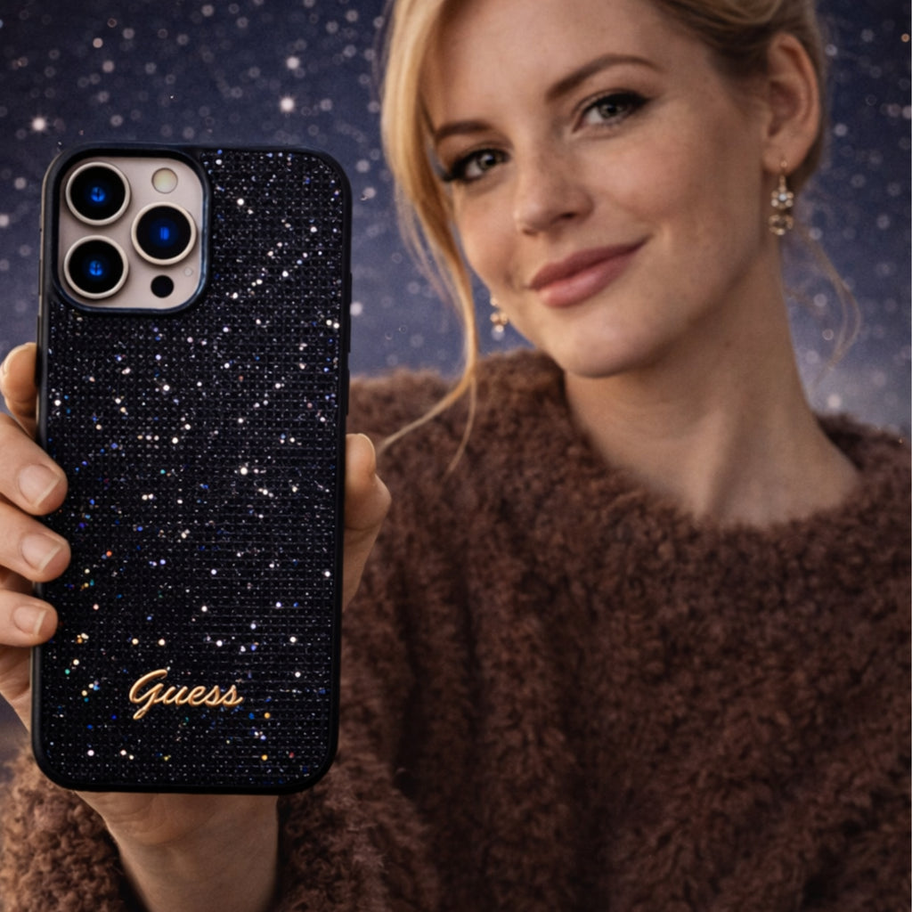 Protector iPhone 15 Pro Max GUESS Disco Script