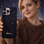 Protector iPhone 15 Pro Max GUESS Disco Script