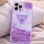 Protector iPhone 15 Pro Max GUESS Triangle Morado