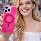 Protector iPhone 15 Pro Max Pink Shine MagSafe