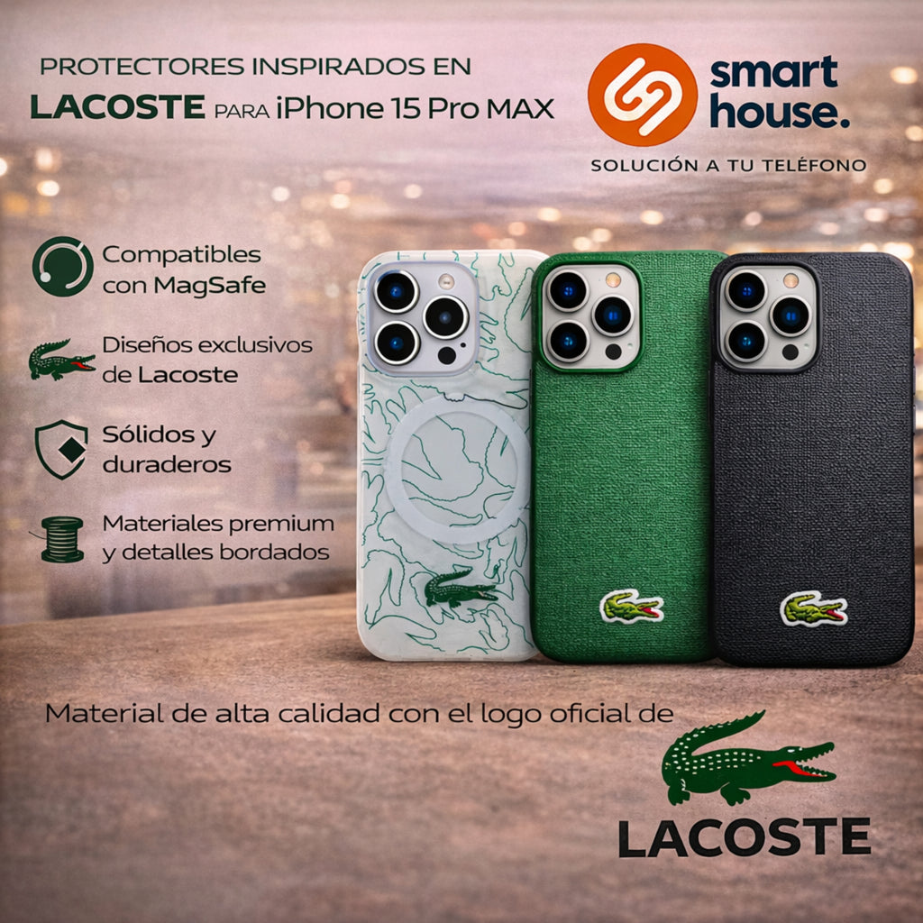 Protector iPhone 15 Pro Max LACOSTE Iconic