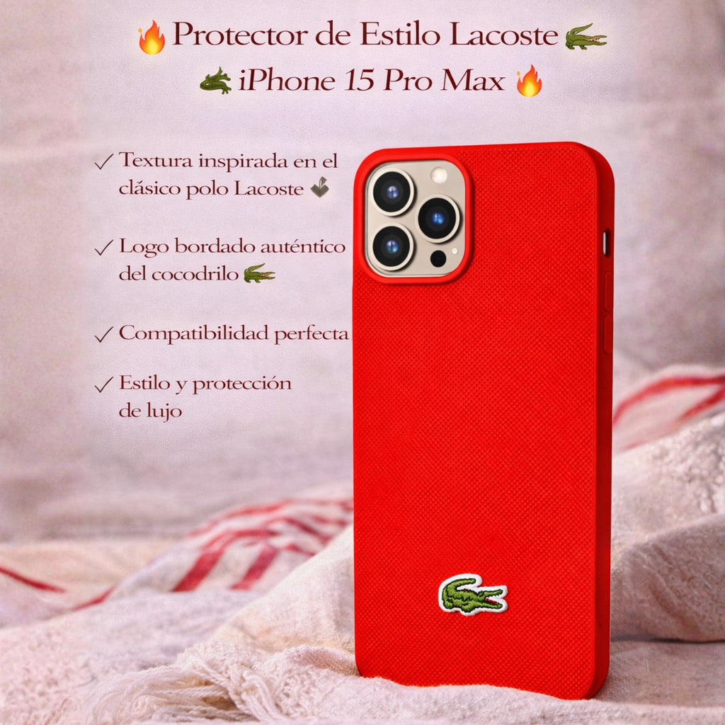 Protector iPhone 15 Pro Max LACOSTE