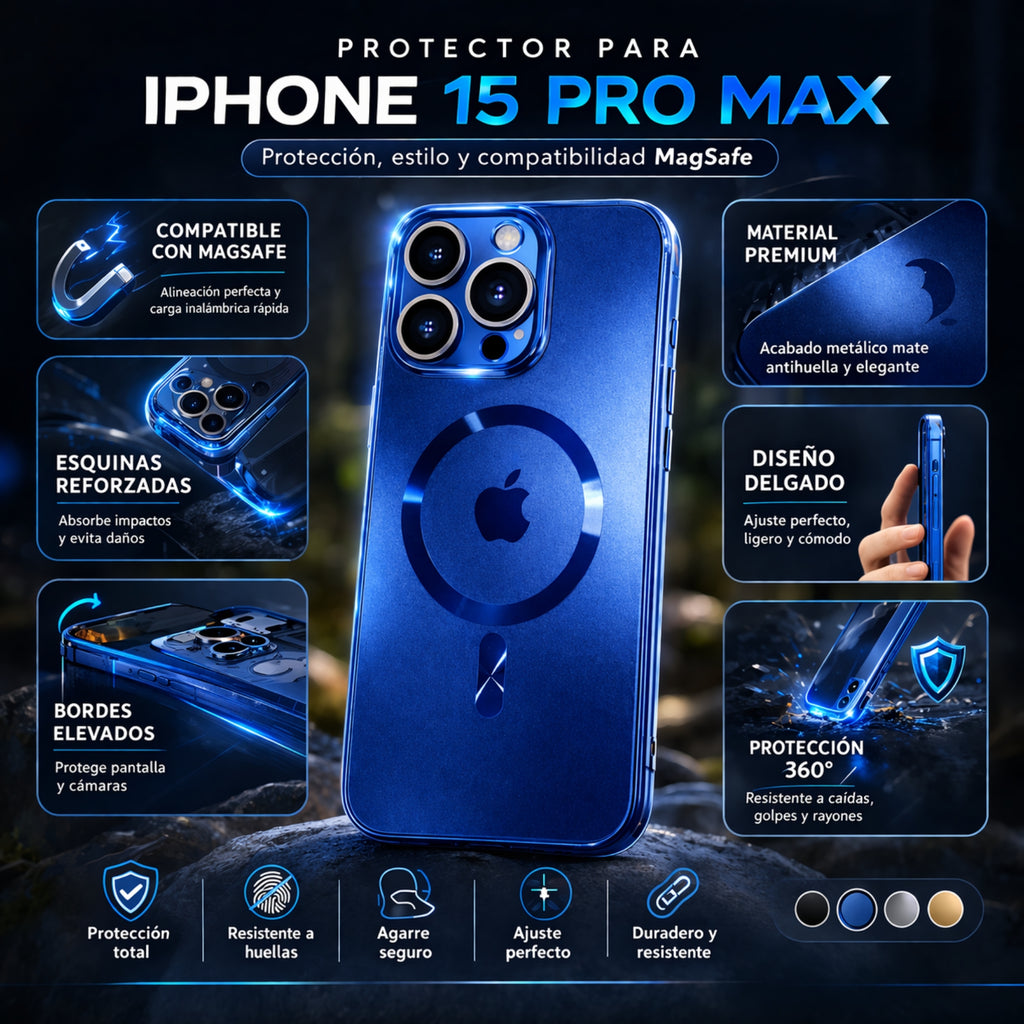Protector iPhone 15 Pro Max Magsafe Apple Rigido