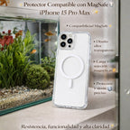Protector iPhone 15 Pro Max Magsafe Transparente Premium