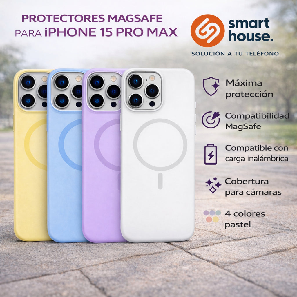 Protector iPhone 15 Pro Max Silicon Magsafe