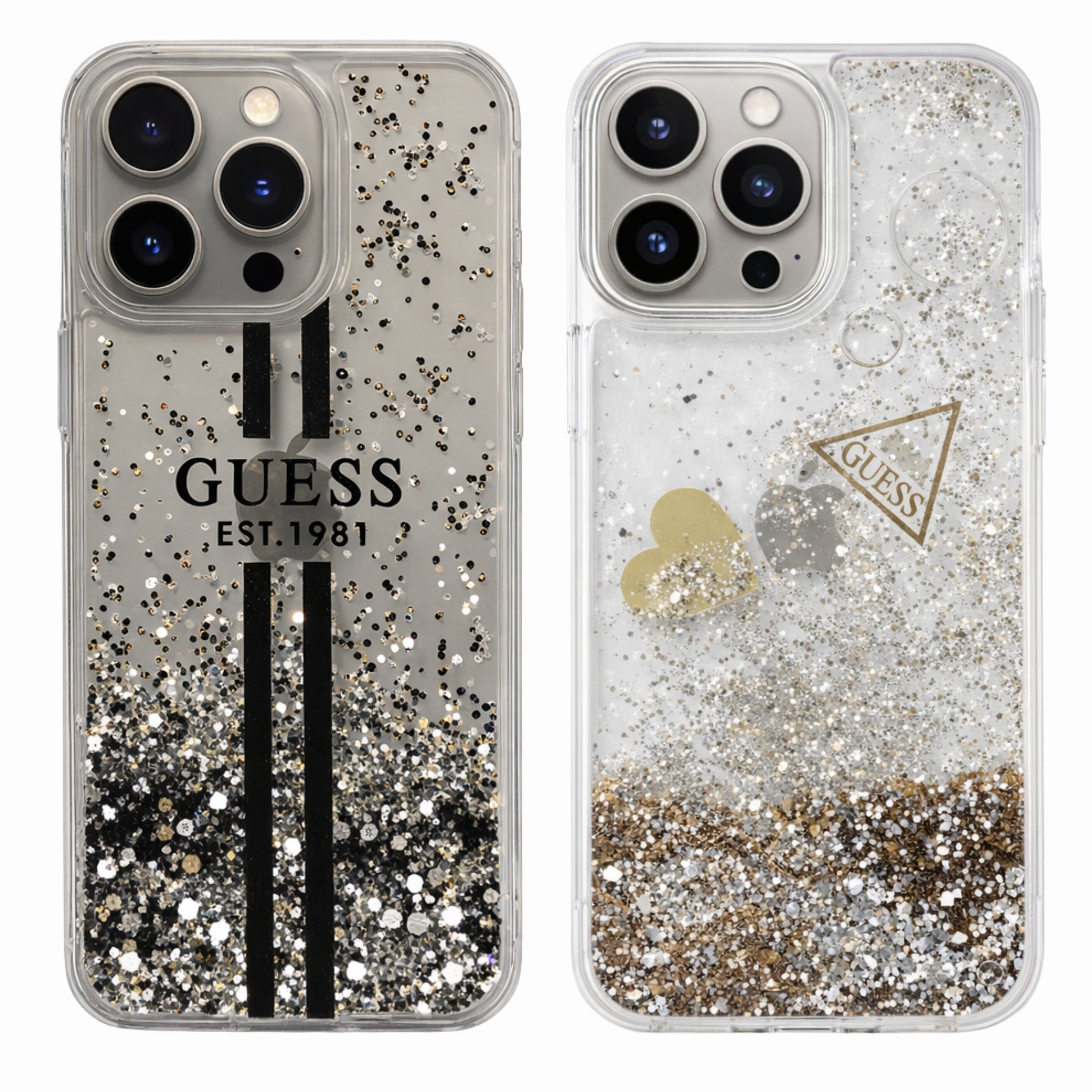 Protectores iPhone 15 Pro GUESS Glitter