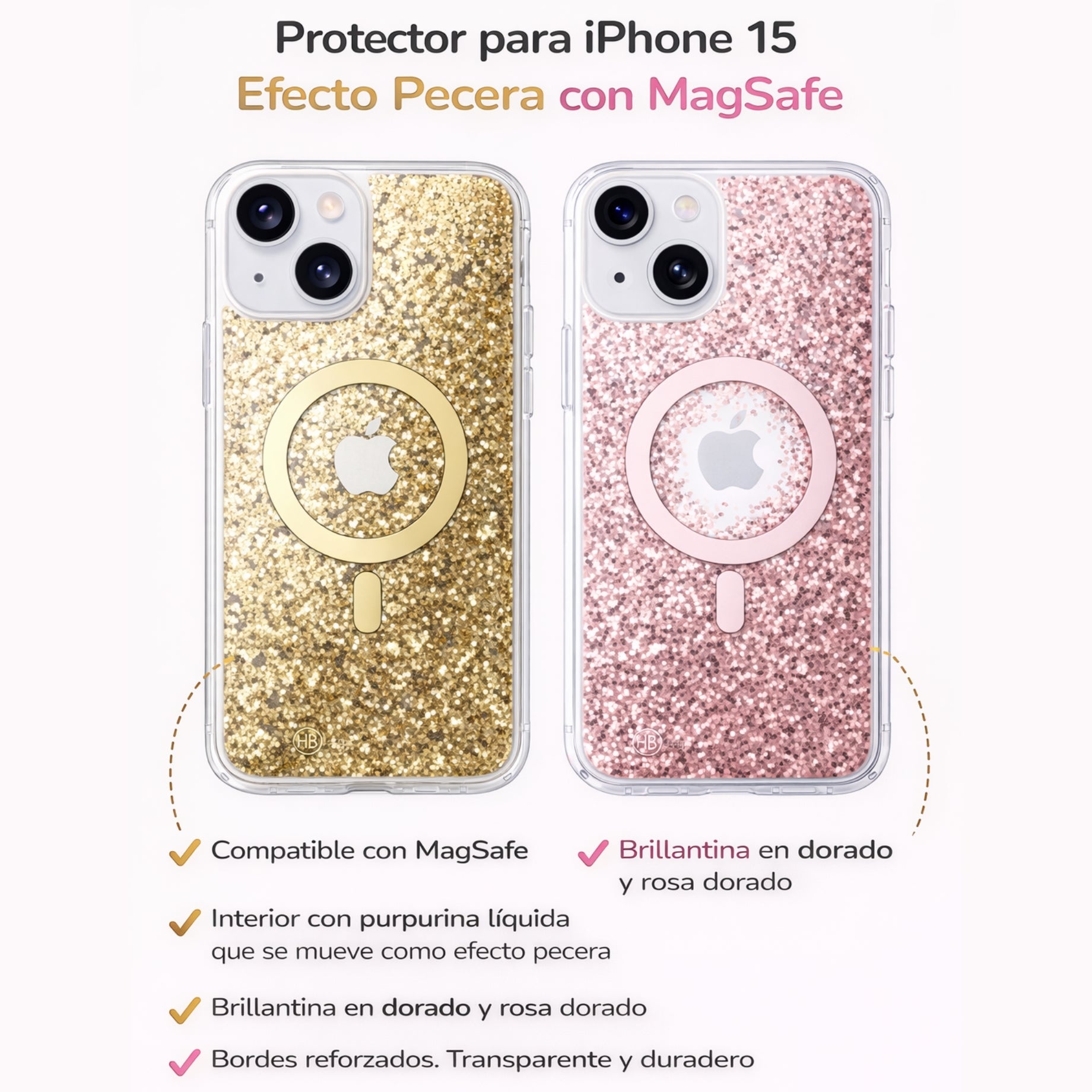 Protectores iPhone 15 STARDUST CASE Magsafe