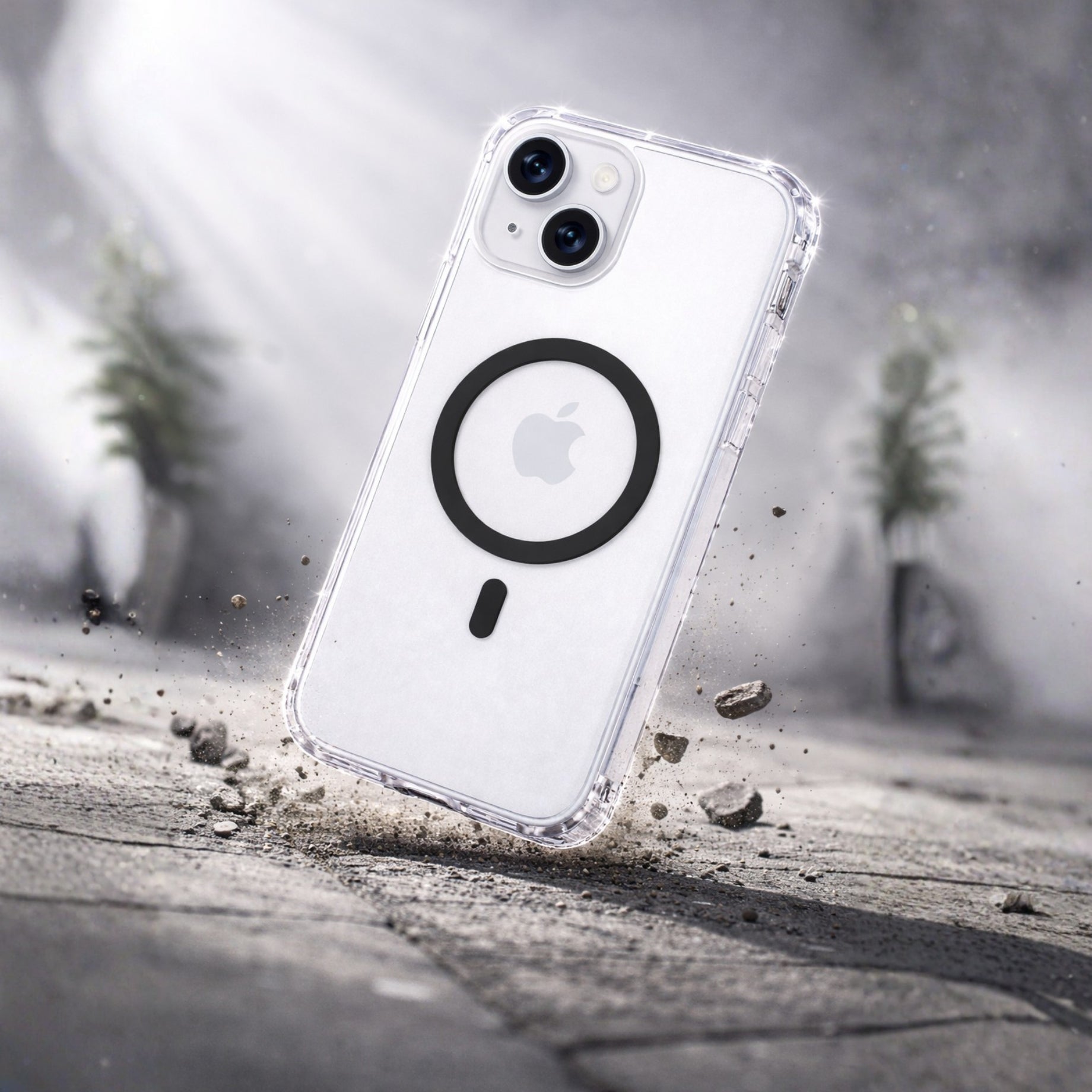 Protectores iPhone 15 Urban Play 3 en 1 Magsafe Transparentes