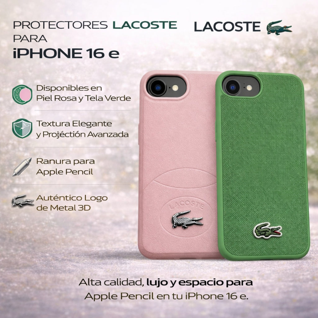 Protectores IPhone 16E Lacoste
