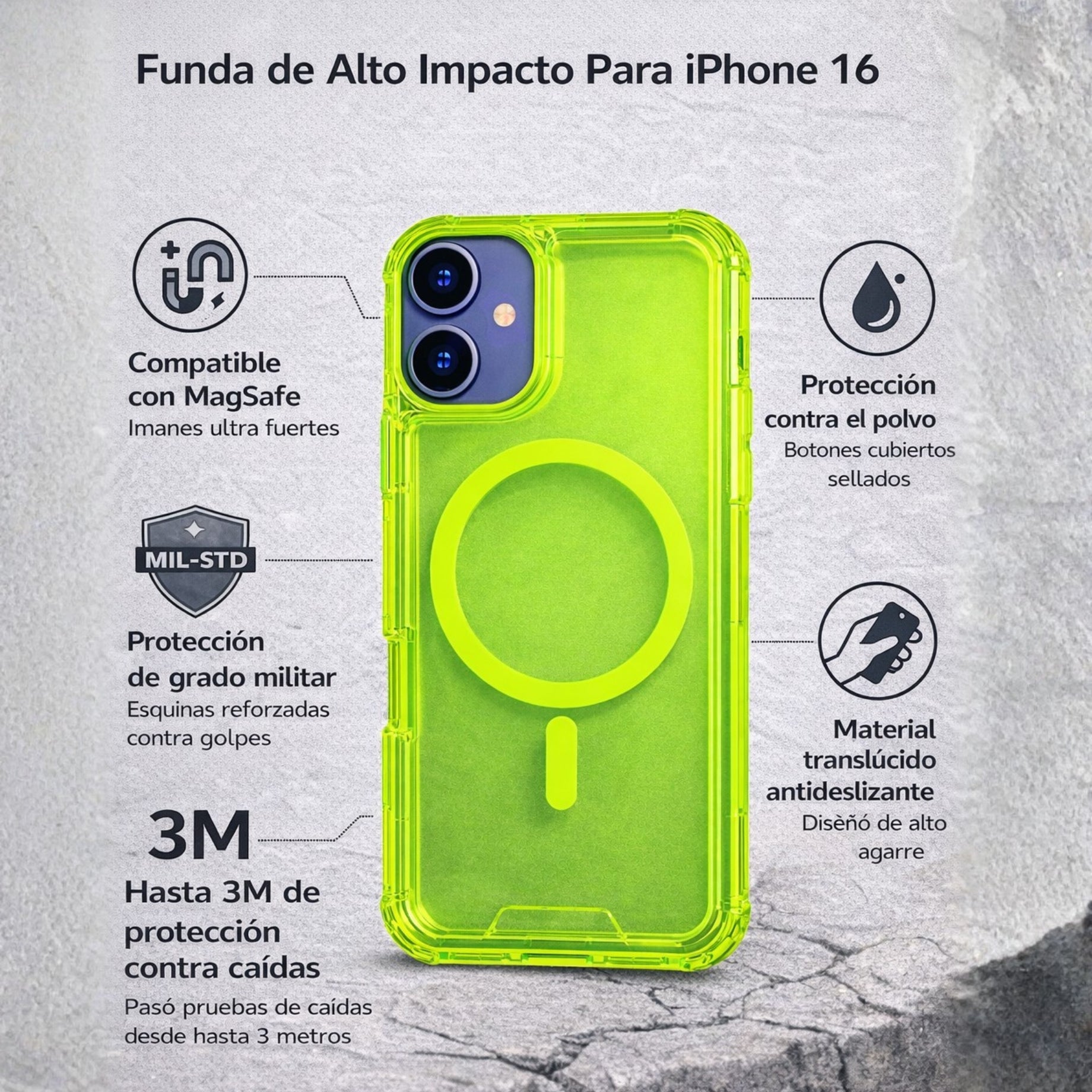 Protector IPhone 16 LUMINA Magsafe