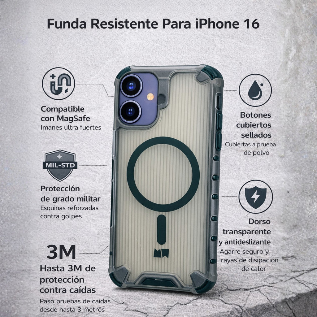 Protector IPhone 16 MOWO Magsafe