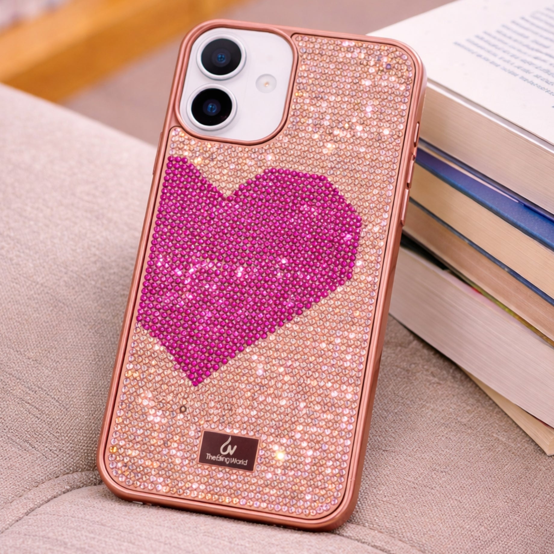 Protector iPhone 16 Plus Diseño de Corazon