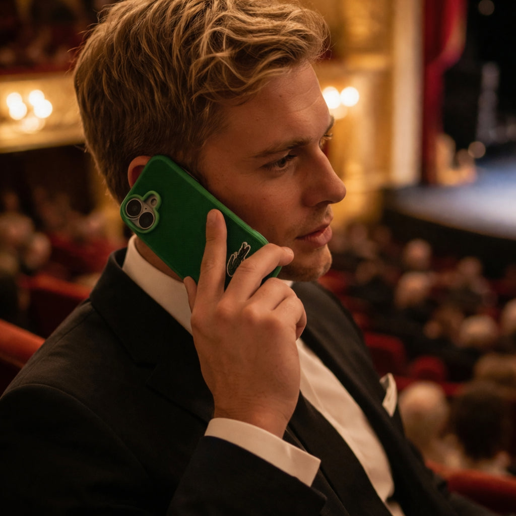 Protector iPhone 16 Plus LACOSTE Iconic Verde