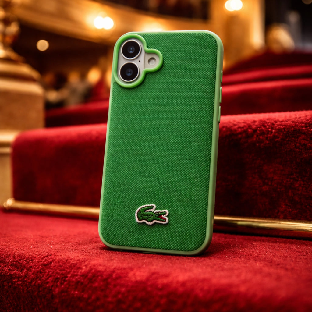Protector iPhone 16 Plus LACOSTE Iconic Verde