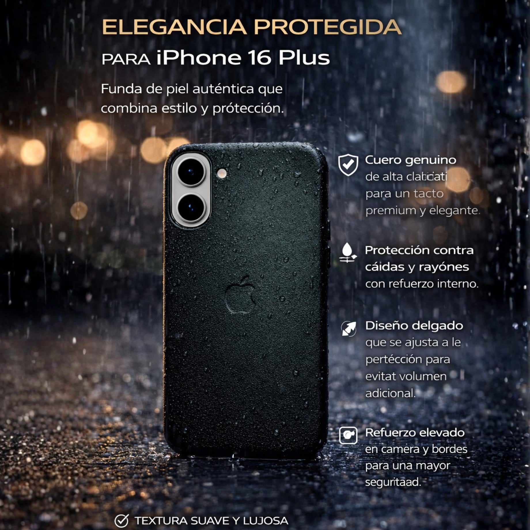 Protector iPhone 16 Plus Magsafe Piel