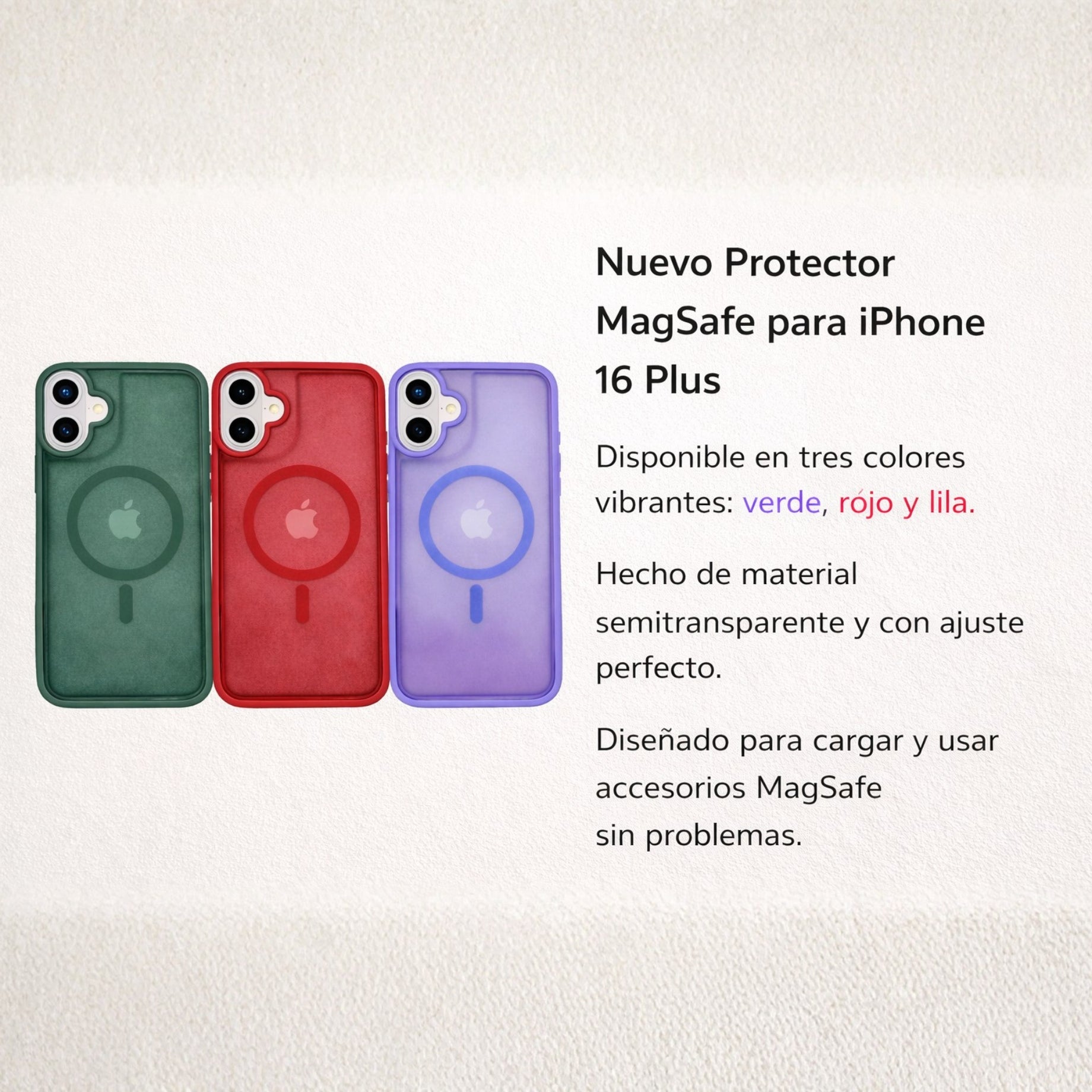 Protectores iPhone 16 Plus Mag FusiON
