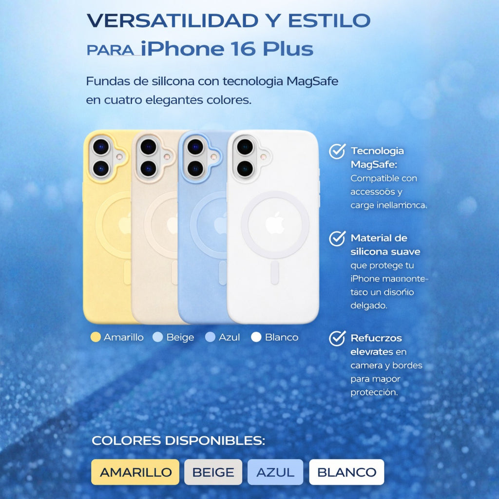 Protector iPhone 16 Plus KIMO Silicon Magsafe