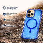 Protector iPhone 16 Pro Max Lumina Azul
