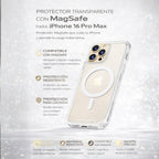 Protector iPhone 16 Pro Max Magsafe Transparente Premium