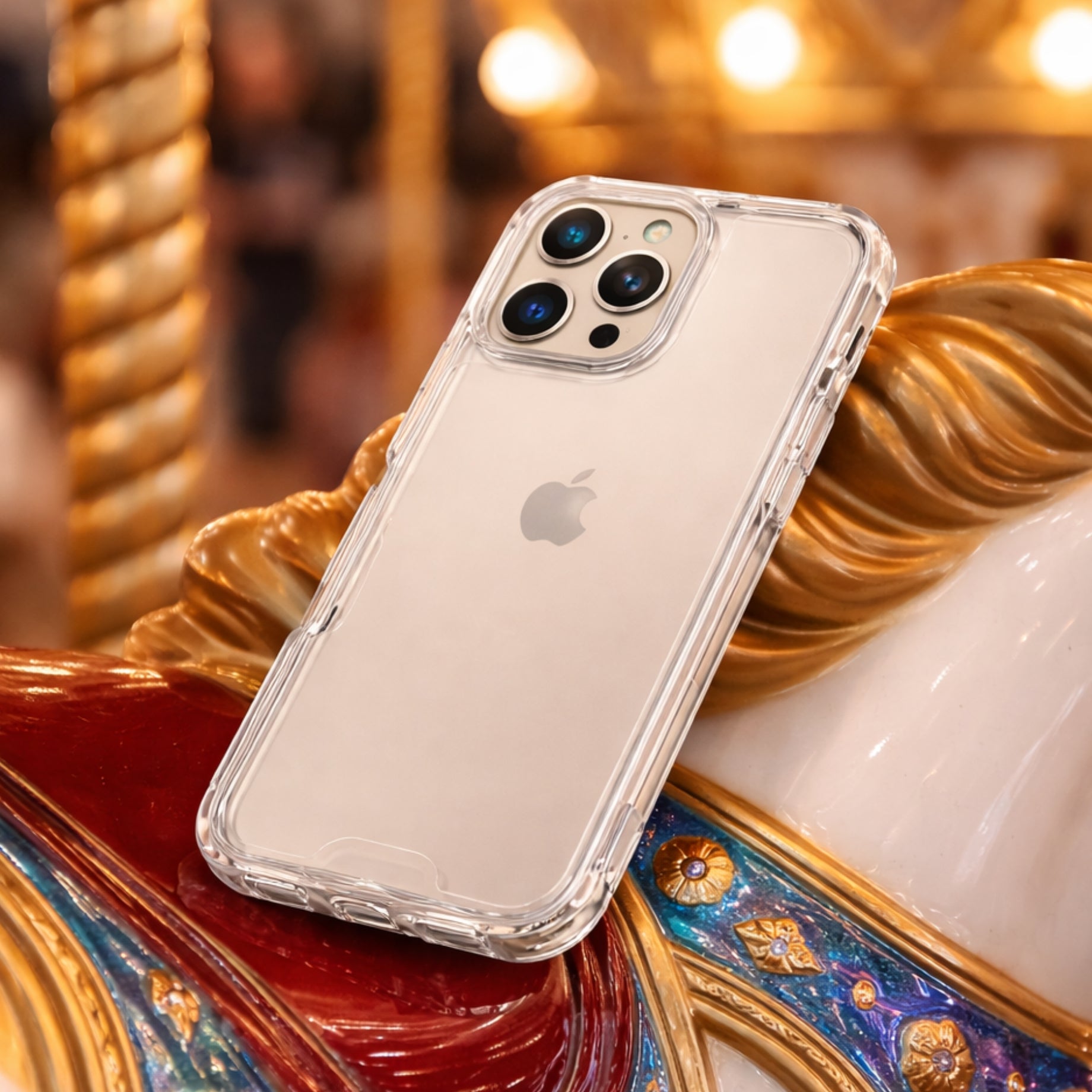 Protector iPhone 16 Pro 3 en 1 Transparente