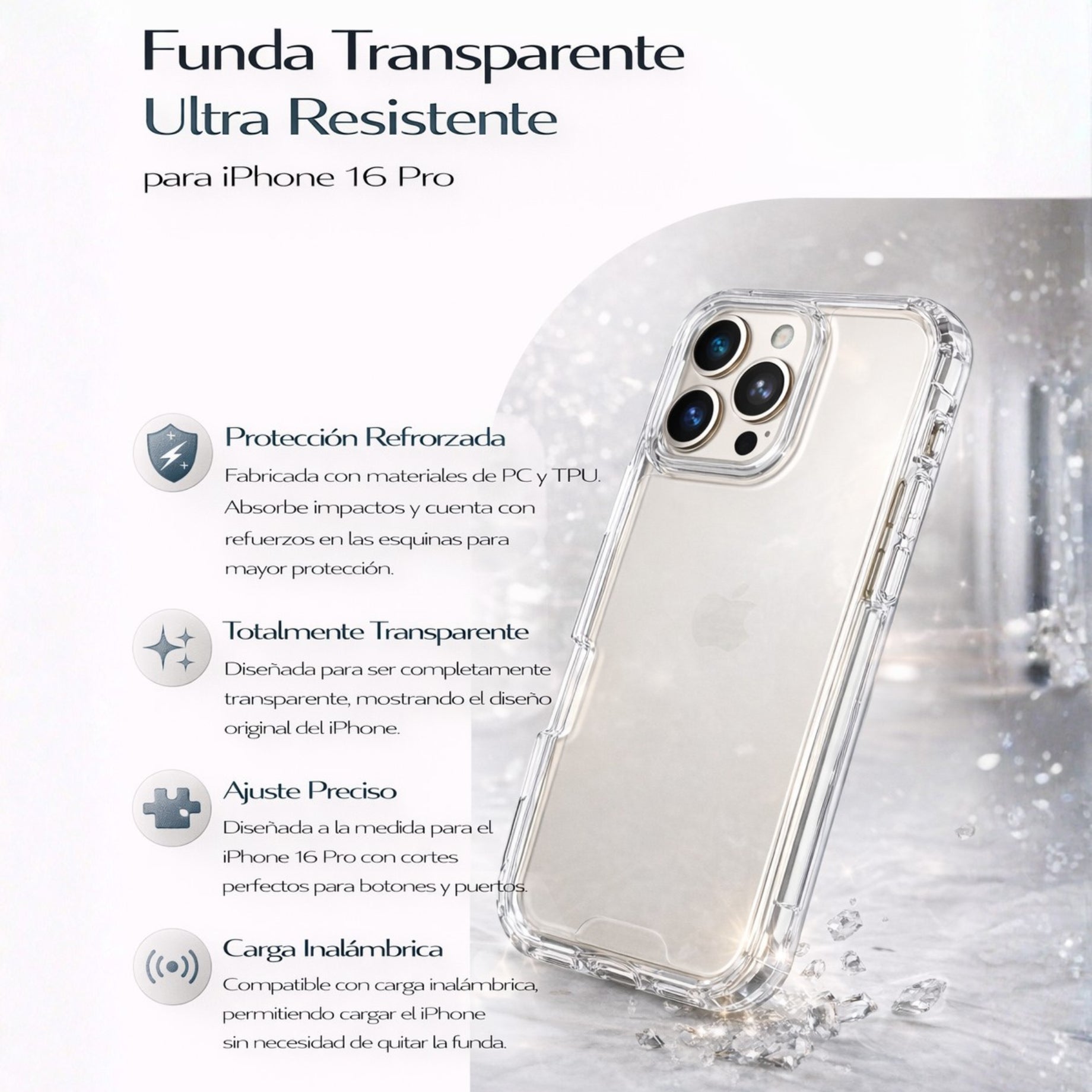 Protector iPhone 16 Pro LIGHT
