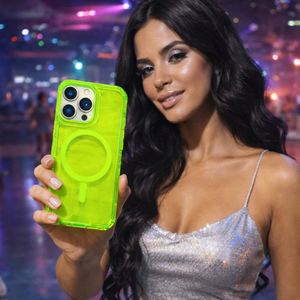 Protector iPhone 16 Pro Lumina Verde Fosforescente