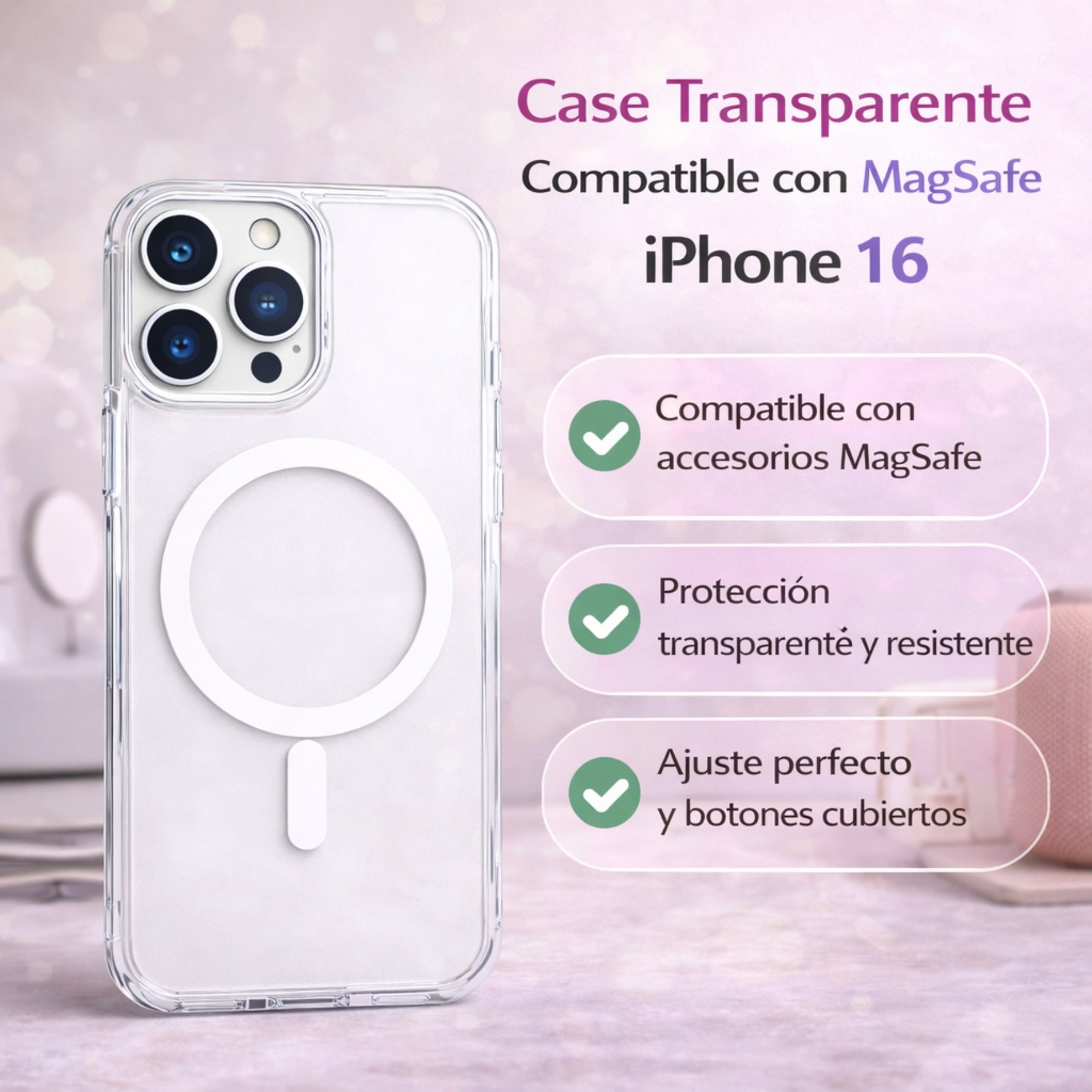 Protector iPhone 16 Pro MAGSAFE Mobo