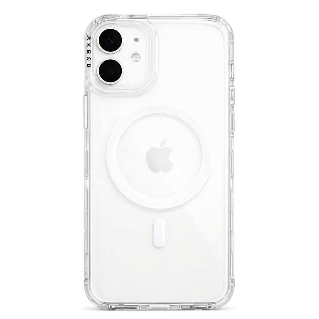 Protector iPhone 16 Plus Funda Clear Shine MagSafe Blanco
