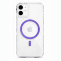 Protector iPhone 16 Plus Funda Clear Shine MagSafe Morado