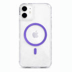 Protector iPhone 16 Plus Funda Clear Shine MagSafe Morado