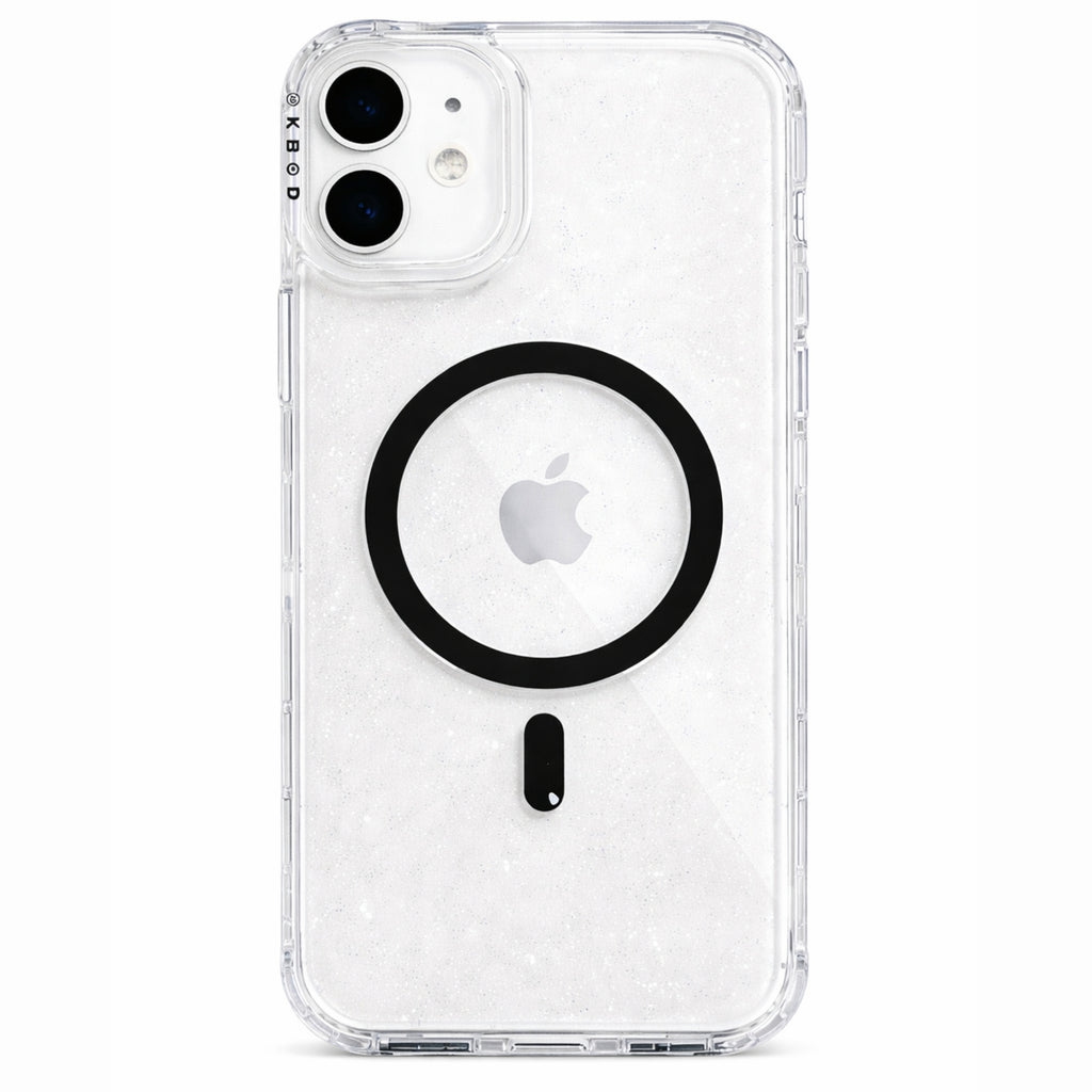 Protector iPhone 16 Plus Funda Clear Shine MagSafe Negro