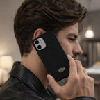 Protector iPhone 16 Plus LACOSTE Iconic Negro