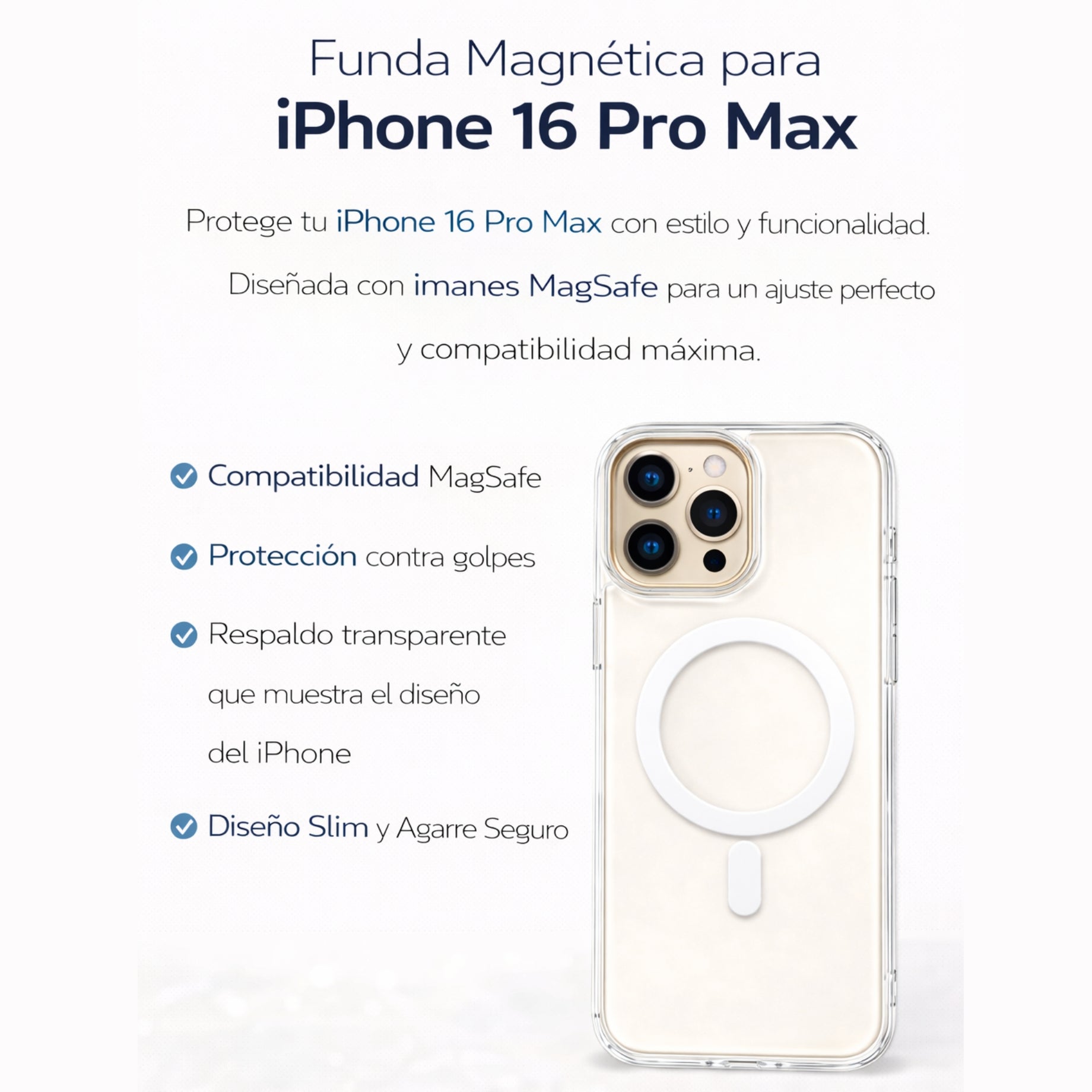 Protector IPhone 16 Pro Max Acrigel Magsafe