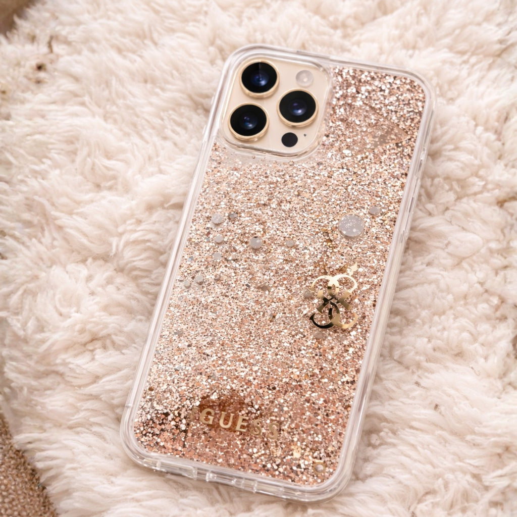 Protector iPhone 16 Pro Max GUESS Liquid Glitter