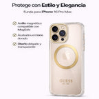 Protector iPhone 16 Pro Max GUESS Outline