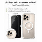 Protector iPhone 16 Pro Max Transparente Magsafe con Protector de Camaras
