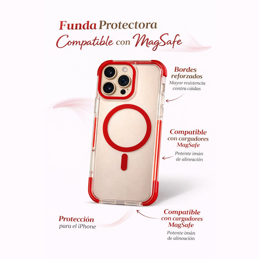 Protector iPhone 16 Pro Max Uso Rudo Magsafe