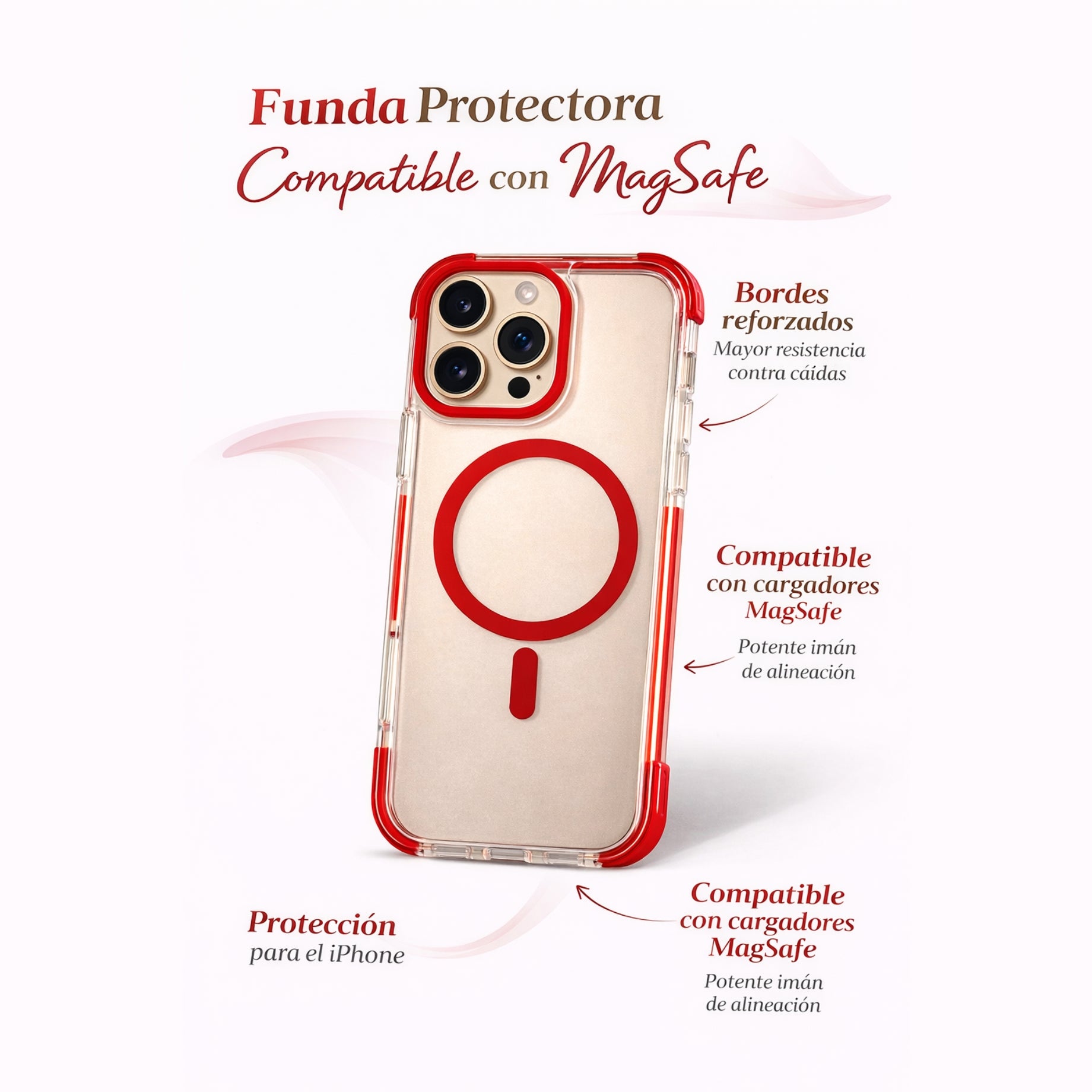Protector iPhone 16 Pro Max Uso Rudo Magsafe